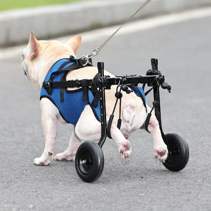 Pet Wheelchair Cart Adjustable Mobility Aids with Wheels [Rehabilitation Walking Mobility Aid]