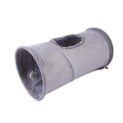 Collapsible Winter Suede Tunnel for Playtime Fun