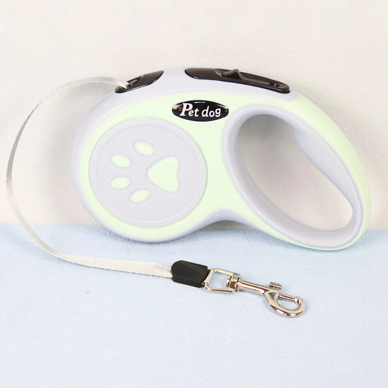 Automatic Retractable Pet Leash with One-Handed Brake