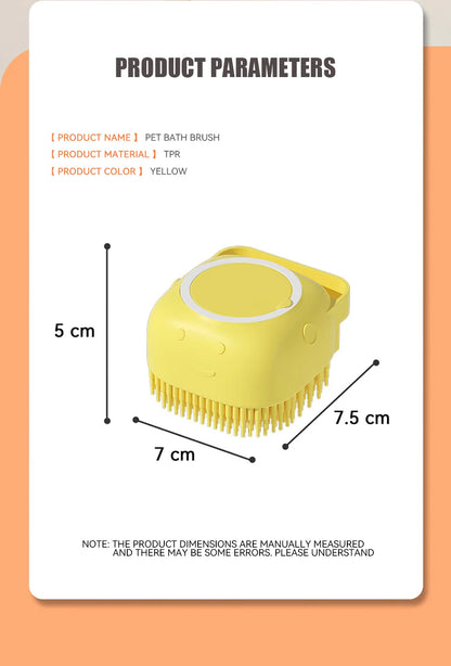 Silicone Pet Bathing Brush and Massage Tool