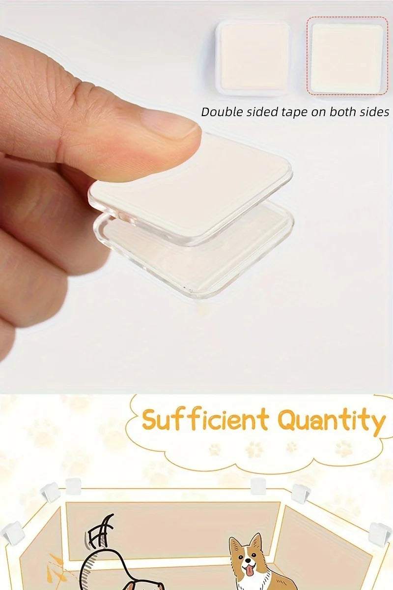 Wall-Mounted Pee Pad Clip Holder Set