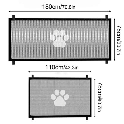 Portable Folding Mesh Pet Barrier Fence