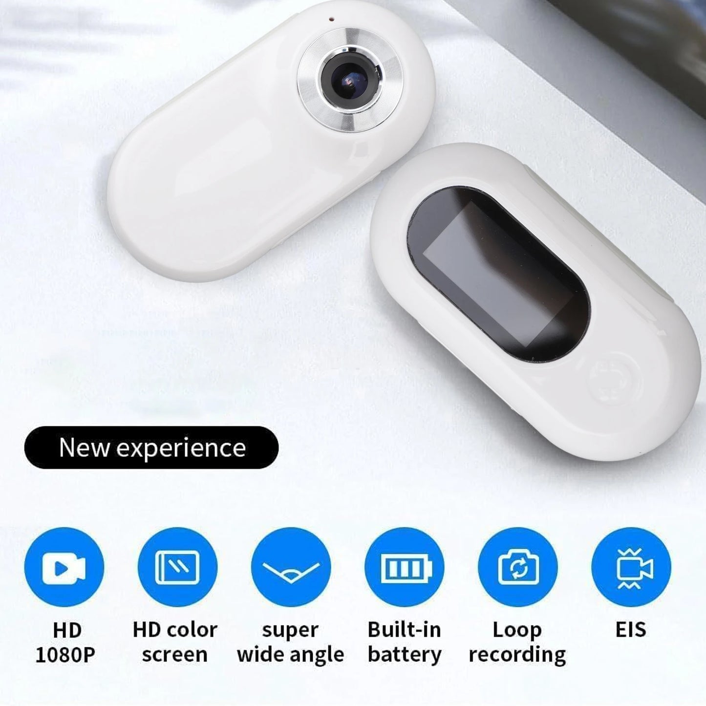 Pet Sport Camera Support Memory Card Cat Camera Collar USB Rechargeable 170° Wide Angle HD 1080P Portable for Cats