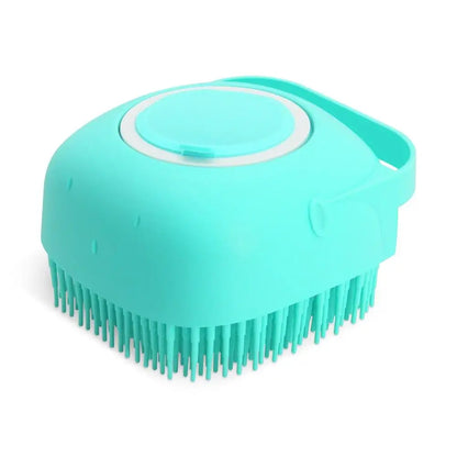 Silicone Dog Shampoo Brush and Massage Comb