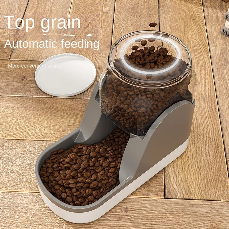 All-in-One Feeder & Fountain - 6L Smart Dispenser with Voice Alert & Moonlight Mode