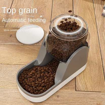 All-in-One Feeder & Fountain - 6L Smart Dispenser with Voice Alert & Moonlight Mode