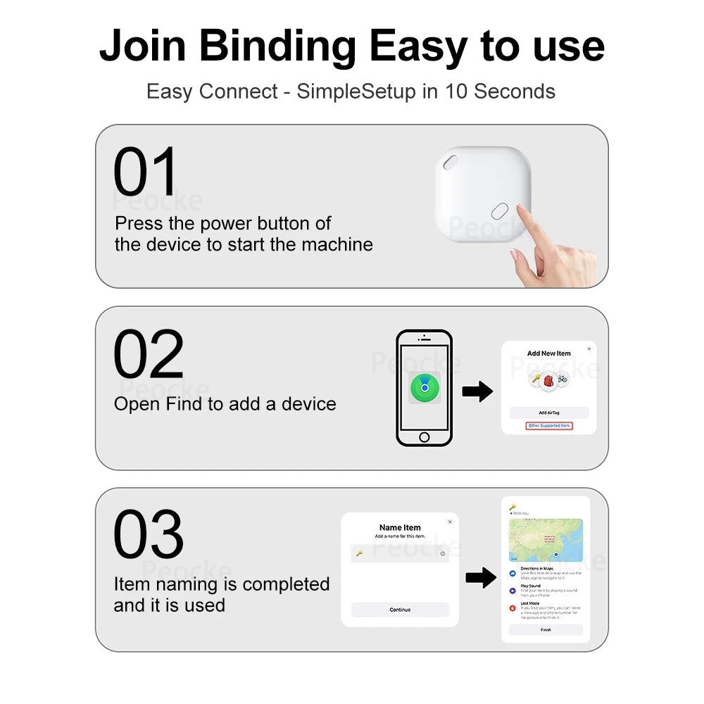 Mini Pets Tracker With Apple Find My Technology