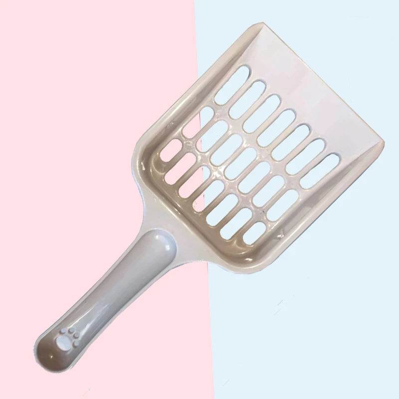 Candy Color Cat Litter Shovel with Ergonomic Handle