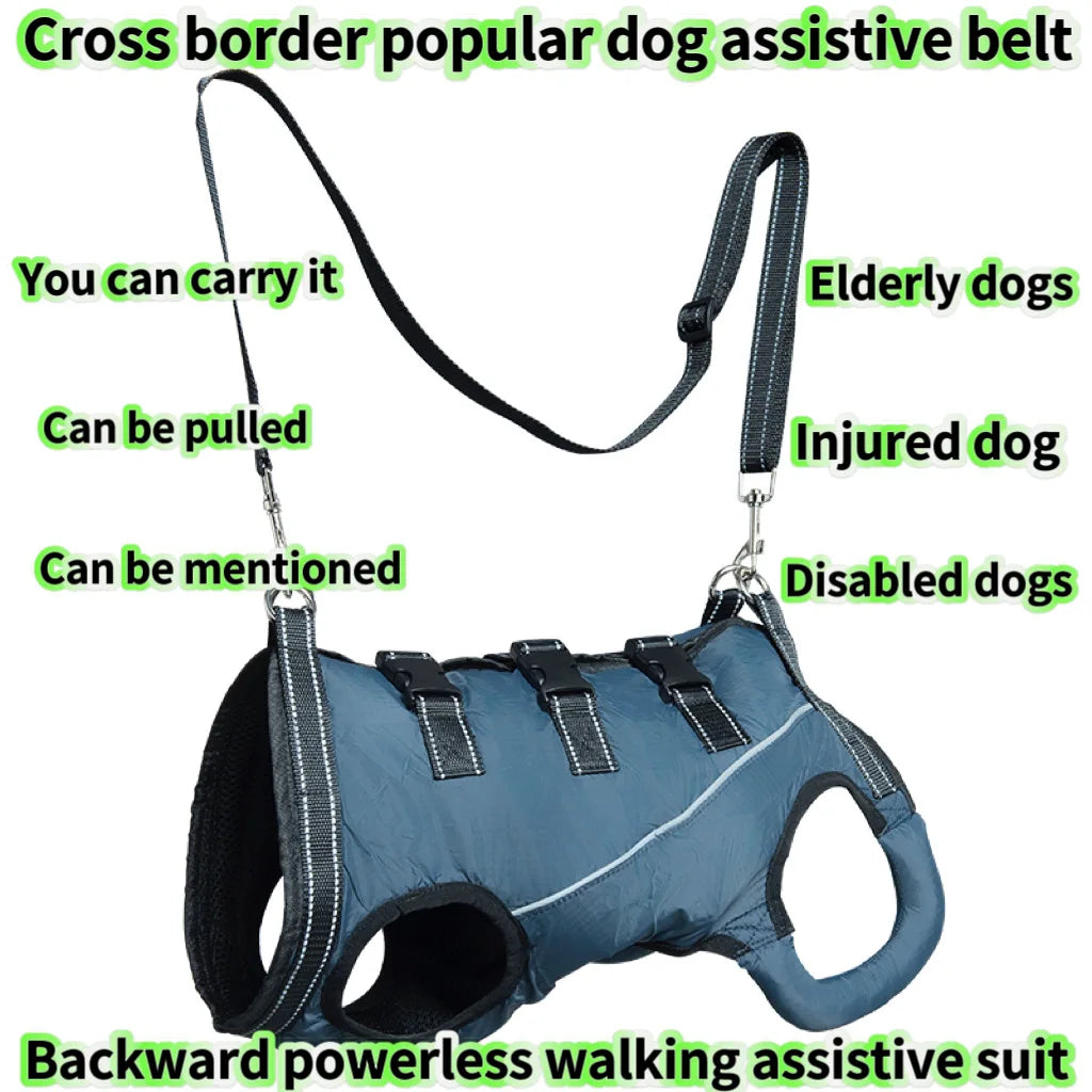 Rehabilitation Sling Carrier with Padded Straps | Breathable Hip Support for Hind Legs