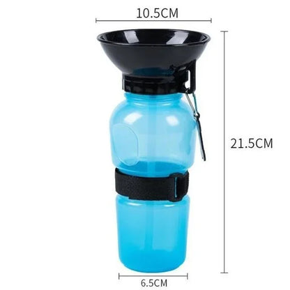 Portable 500ml Pet Travel Water Bottle