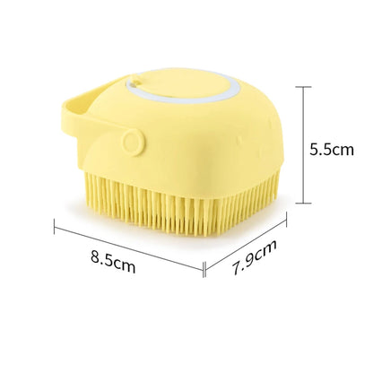 Soft Silicone Bath Brush for Easy Pet Care