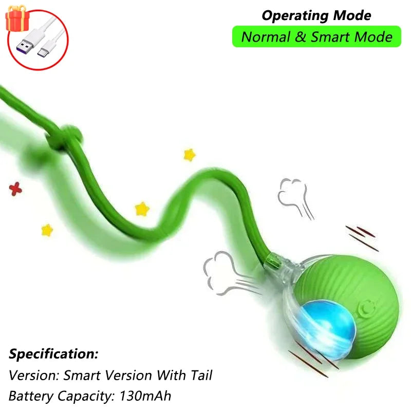 Interactive Smart Rolling Ball Toy for Cats