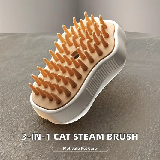 Multifunctional Rotating Grooming Steamer Brush