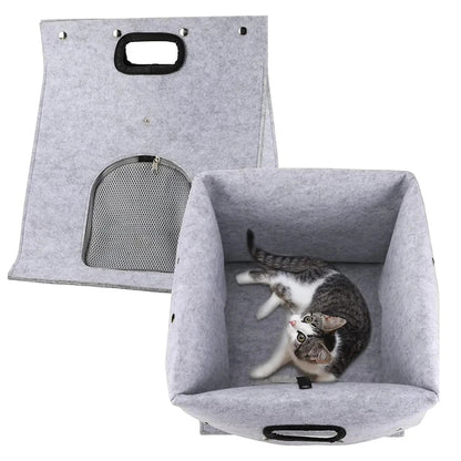 Multi-Functional Washable Felt Pet Bed Nest
