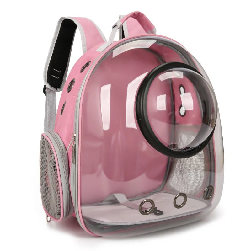 {As seen in Argylle} Space Capsule Pet Backpack-Airline Approved Transparent Carrier [Large Capacity + 360° Ventilation + Dual Handles]