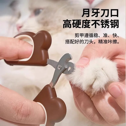 Teddy Bear Design Cat Nail Clippers Set