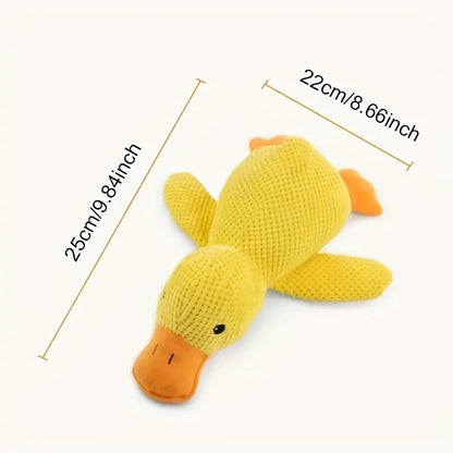Plush Duck Chew Toy with Sound Relief