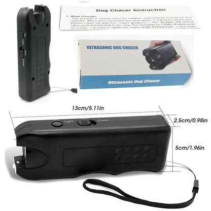 Dog Repeller Portable Ultrasonic Deterrent Handheld Anti-barking 3in1 Dog Training Device Repel Animals Pet Dog Trainer Supplies