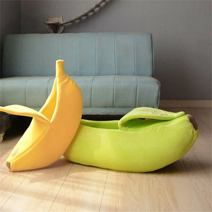 Cute Banana Shaped Cat Bed for Cozy Comfort