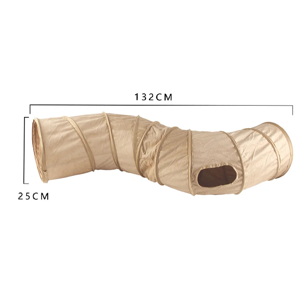 Collapsible Winter Suede Tunnel for Playtime Fun
