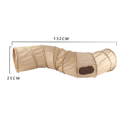 Collapsible Winter Suede Tunnel for Playtime Fun