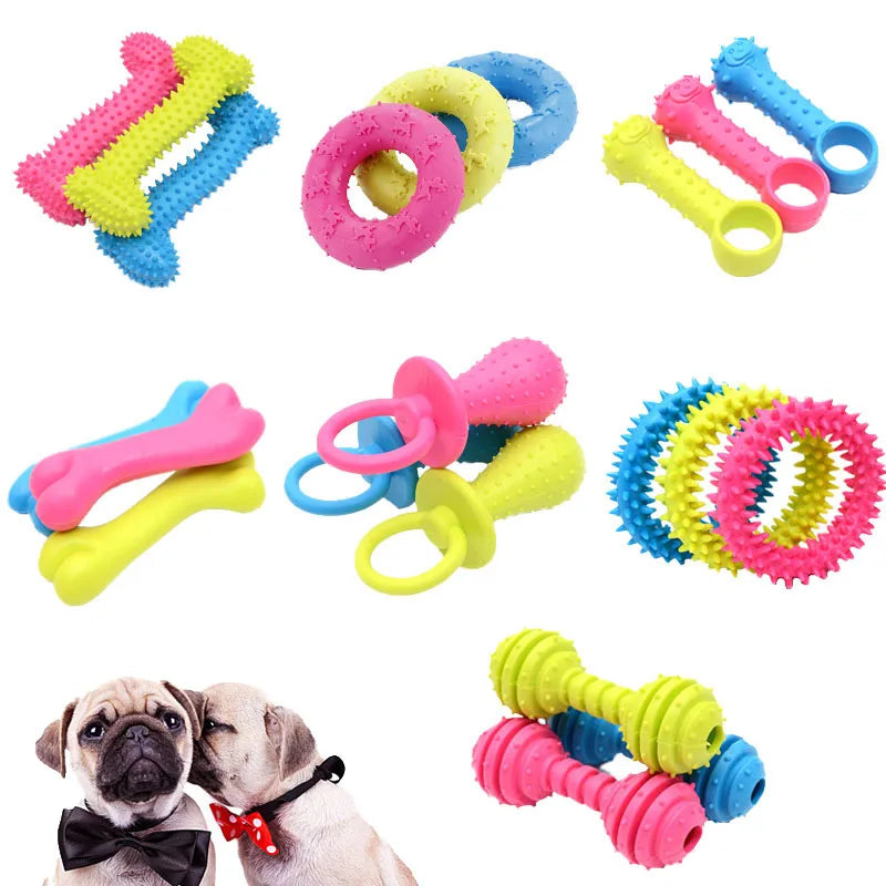 Rubber Pacifier Ring Shape Chew Toy