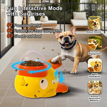 Interactive Cartoon Duck Snack Feeder Dispenser