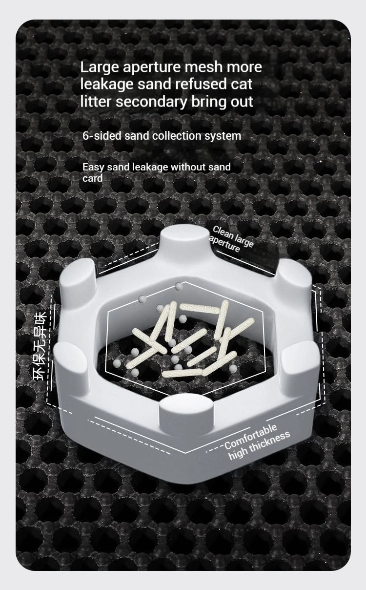 Large Waterproof Cat Litter Trapping Mat