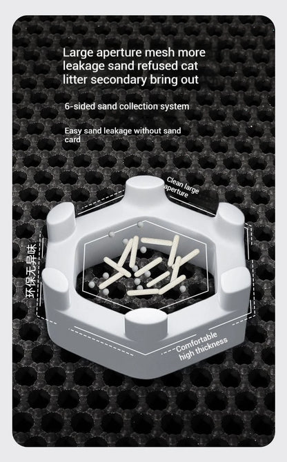 Large Waterproof Cat Litter Trapping Mat