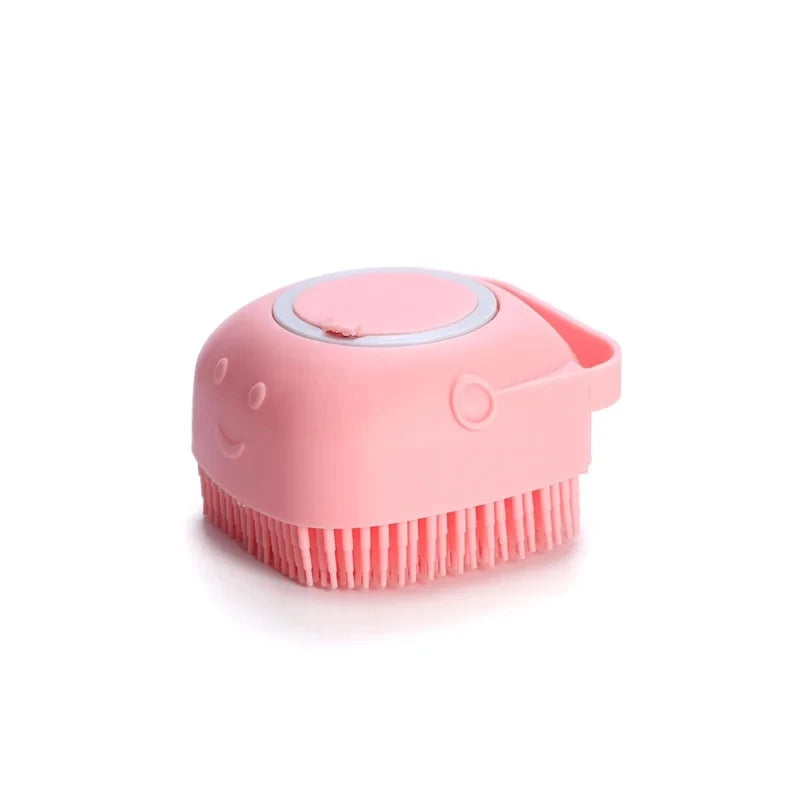 Soft Silicone Pet Bathing Brush and Massager