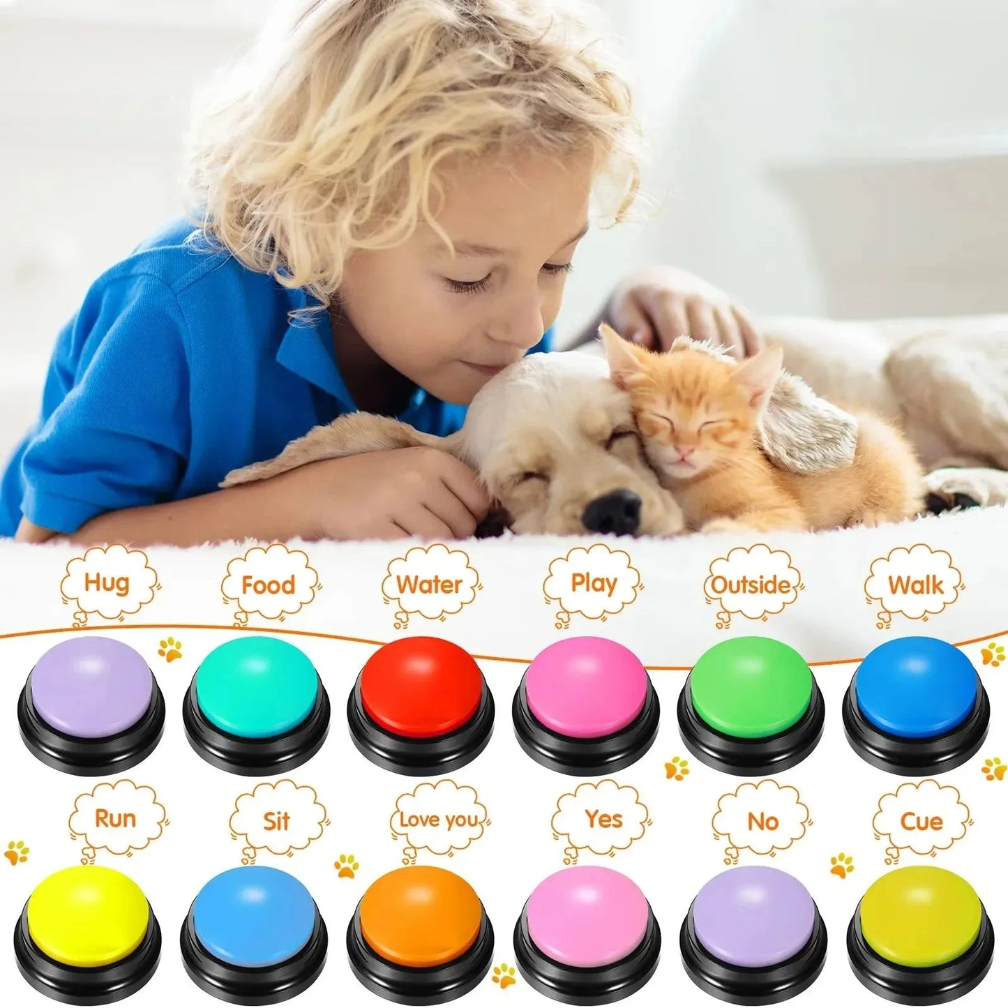 Dog Communication Buttons Voice Recording Buzzer