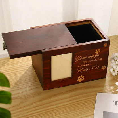 Solid Wood Pet Memorial Urn [Premium Design]