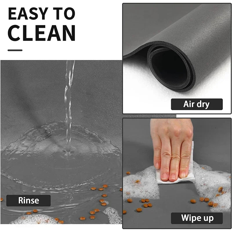 Absorbent Pet Feeding Mat Quick Dry Easy Clean