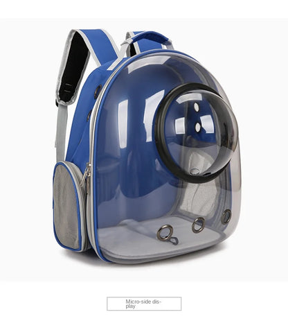 {As seen in Argylle} Space Capsule Pet Backpack-Airline Approved Transparent Carrier [Large Capacity + 360° Ventilation + Dual Handles]