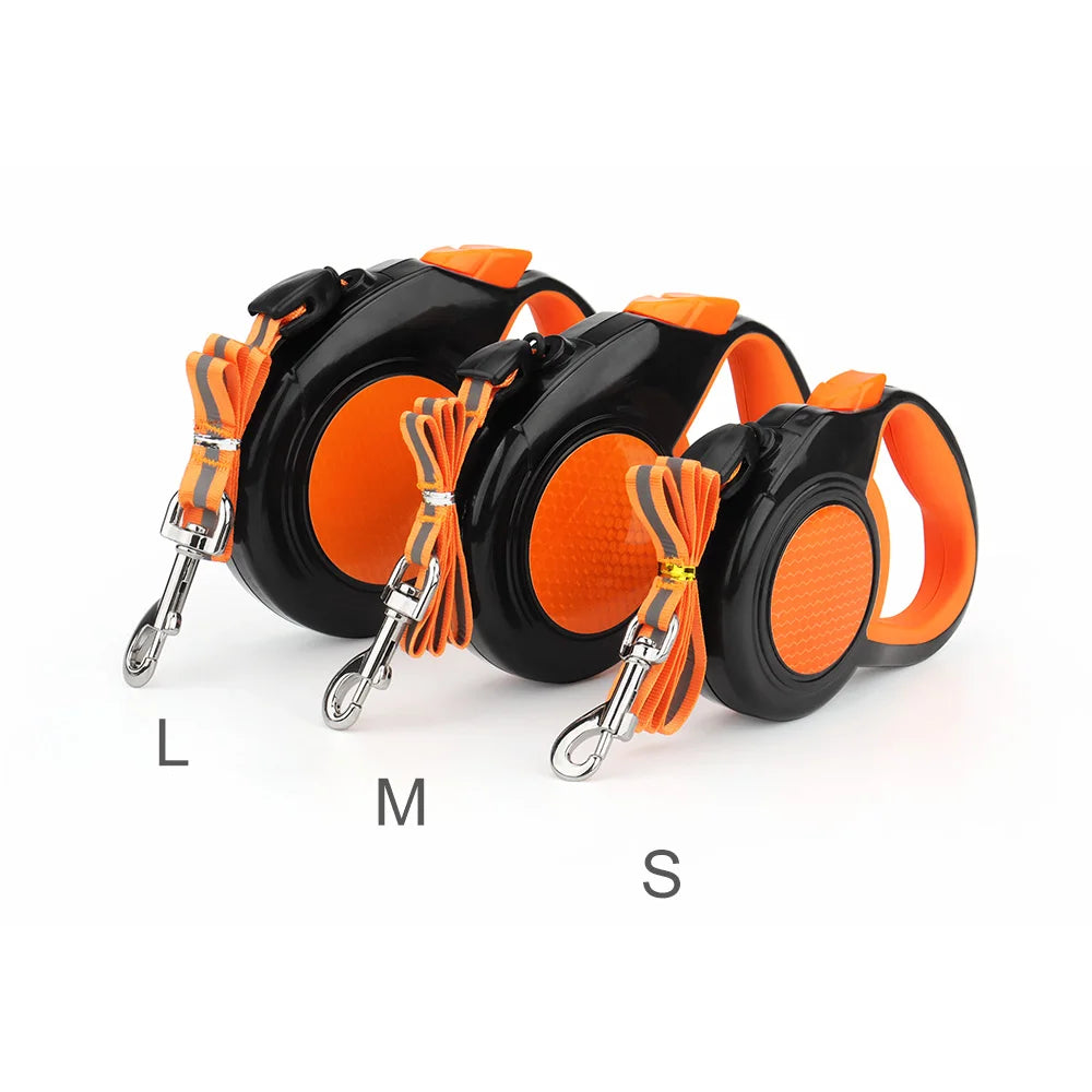 Automatic Retractable Reflective Leash in Multiple Lengths