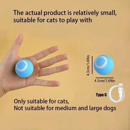 Interactive Motion Activated Plush Cat Toy Ball