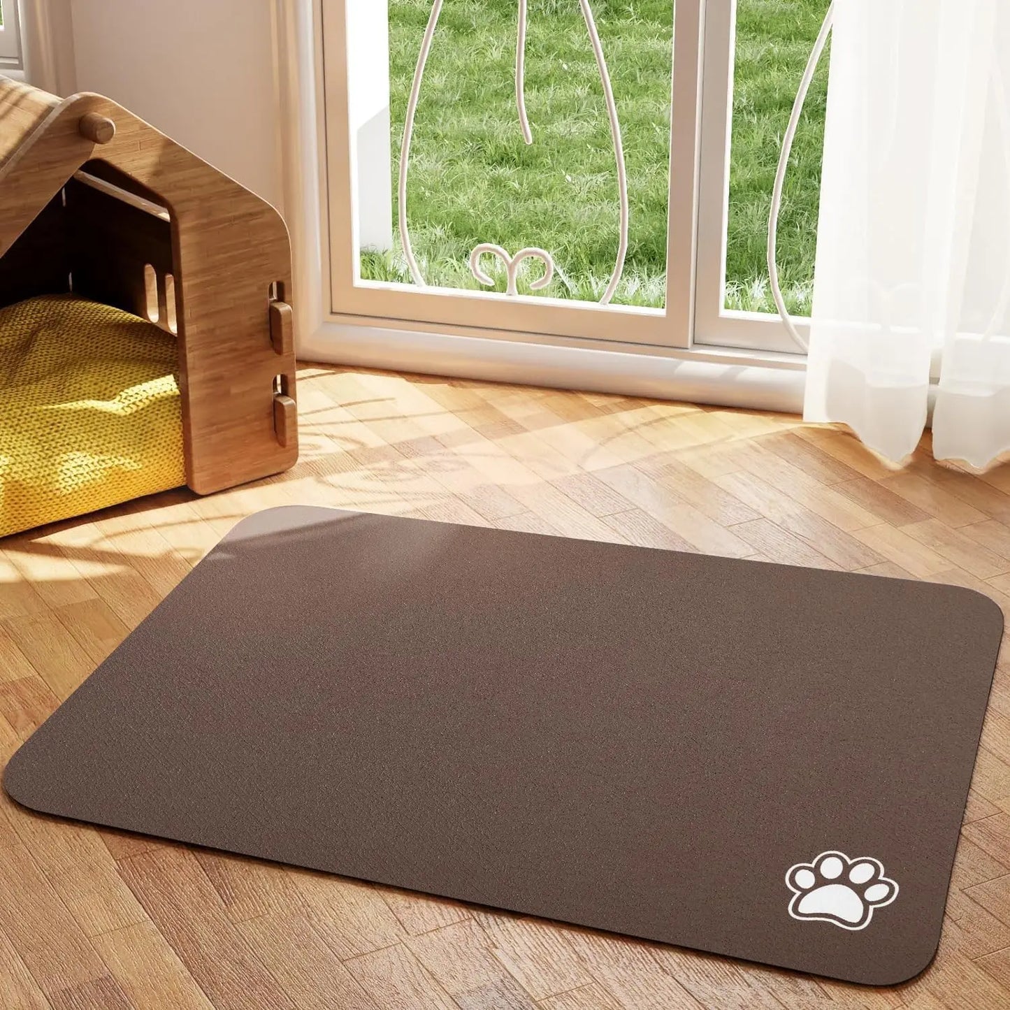 Absorbent Pet Feeding Mat Quick Dry Easy Clean
