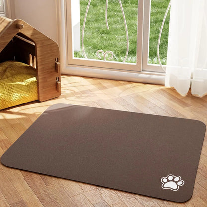 Absorbent Pet Feeding Mat Quick Dry Easy Clean