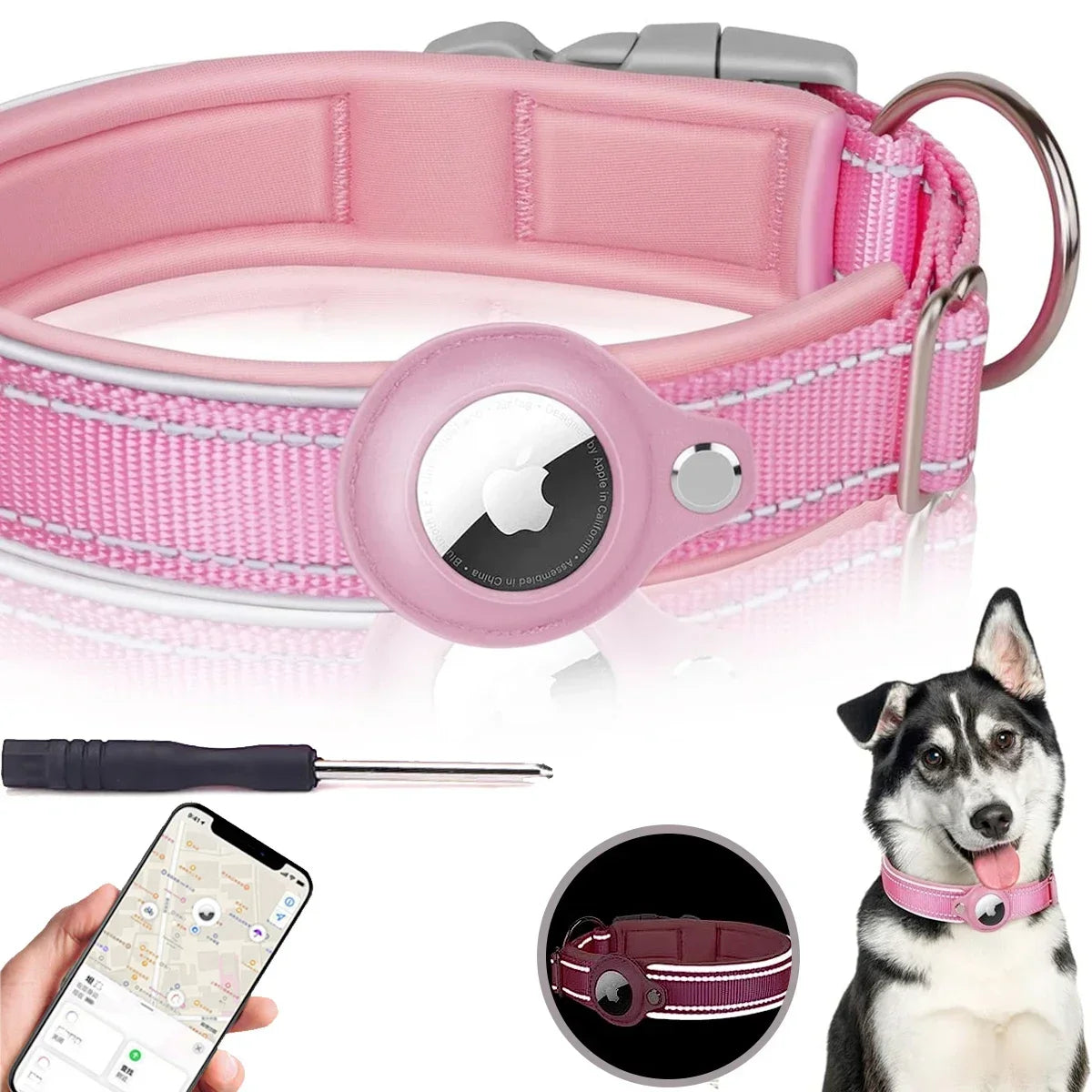 Reflective Waterproof Tracker Collar for Pets