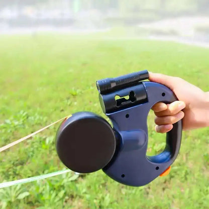 Auto Retractable Dog Leash with LED Flashlight