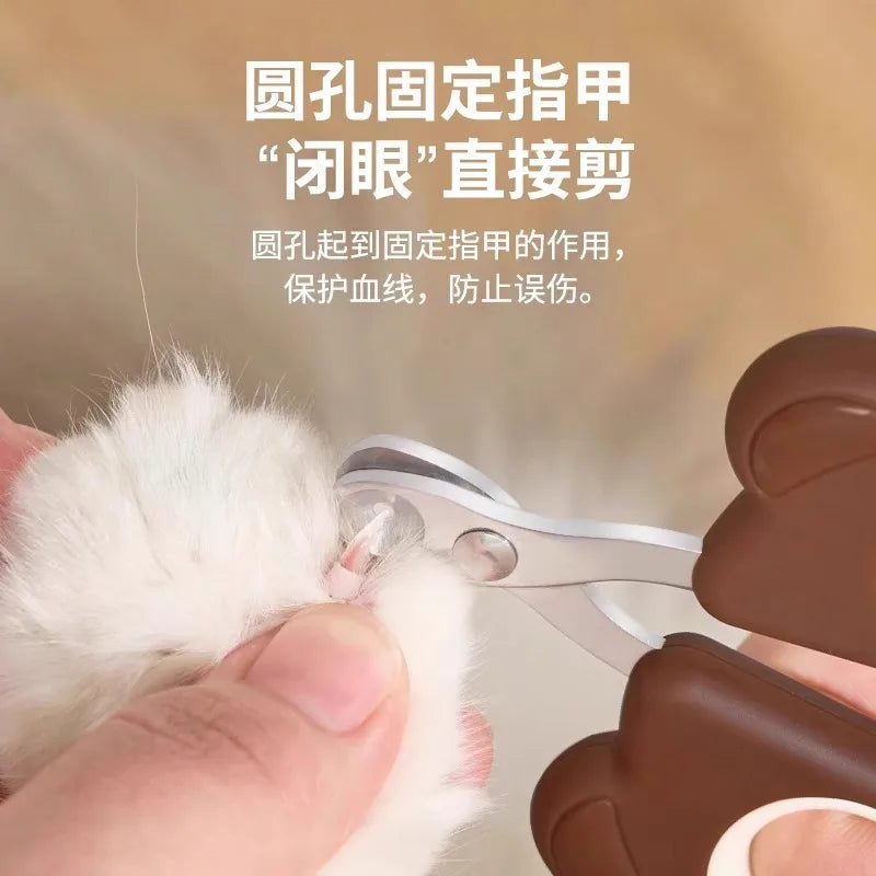 Teddy Bear Design Cat Nail Clippers Set