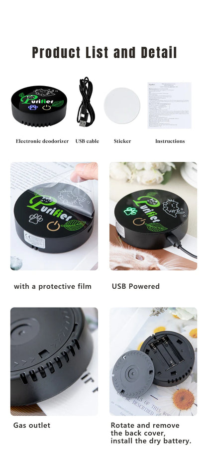 Smart & Portable Pet Deodorizer [Dual-Core + High-Efficiency]