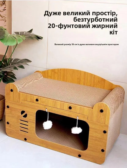 Indoor House Villa Space with Scratching Board