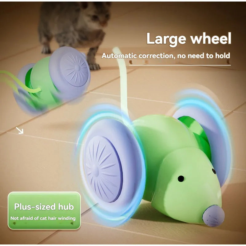 Interactive Electric Mouse Car Teaser Toy