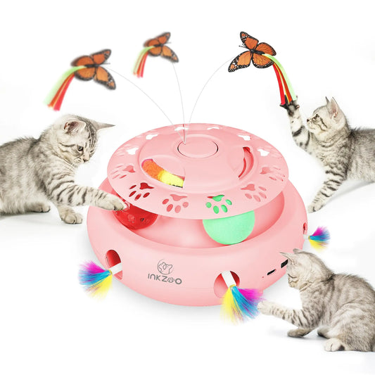 Interactive 4-in-1 Cat Toy with USB Charging