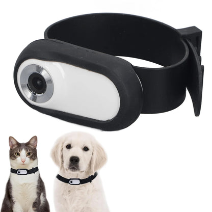 Pet Sports Camera Photo Function Support Memory Card 120 Degree Wide Angle Lightweight Pet Collar Camera Full HD for Outdoor