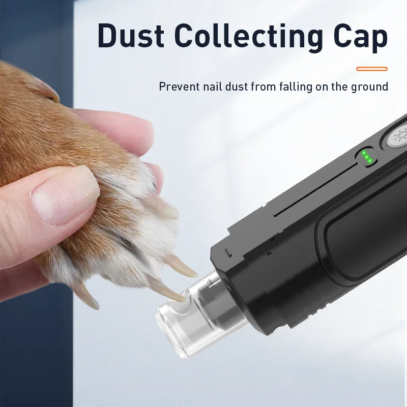 Electric Dog Nail Clippers With Rechargeable LED Lights