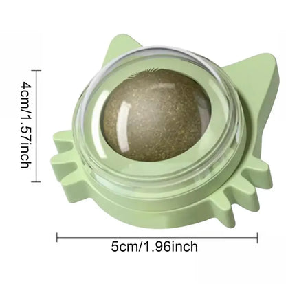 Lickable Catnip Balls Treats and Teeth Cleaner