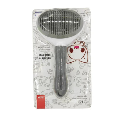 Self Cleaning Pet Hair Removal Slicker Brush