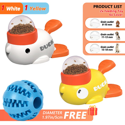 Interactive Cartoon Duck Snack Feeder Dispenser